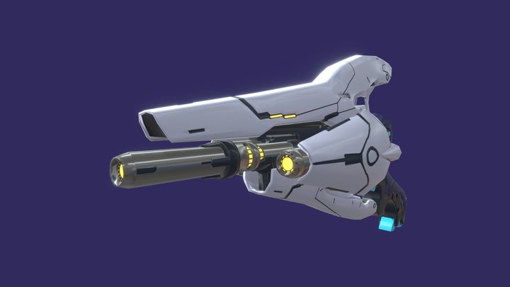 Exteel Handgun – Modello 3D gratuito STL