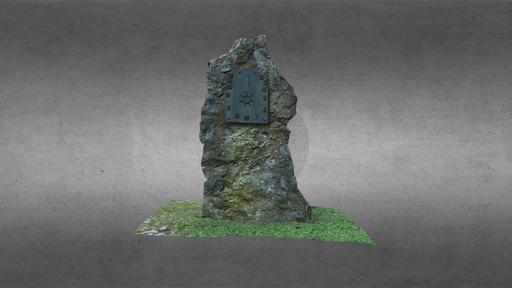 Cadran Solaire en pierre. Sundial 3D Model