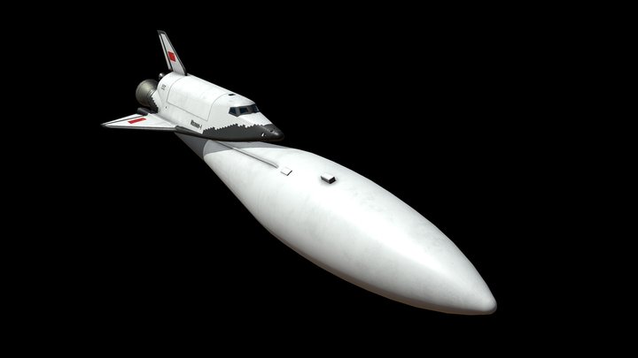 MAKS Multipurpose aerospace system Spacecraft 3D Model