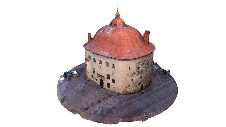 Round tower in Vyborg 3D Model