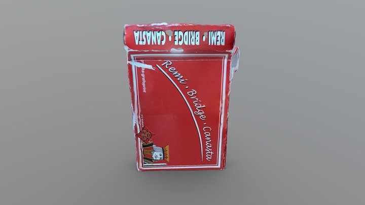 Box of playing cards 3D Model