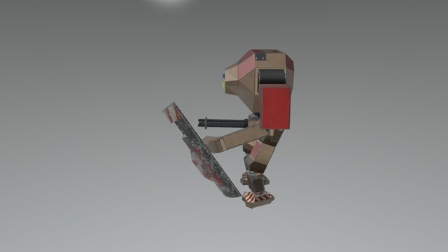 Red Mech 3D Model