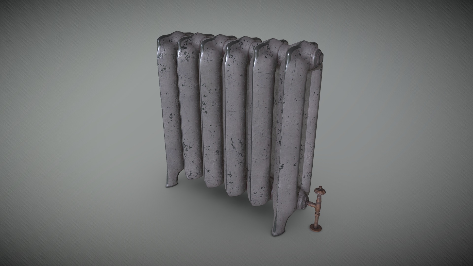 3D model A 19th century radiator model. - This is a 3D model of the A 19th century radiator model.. The 3D model is about a row of metal rods.