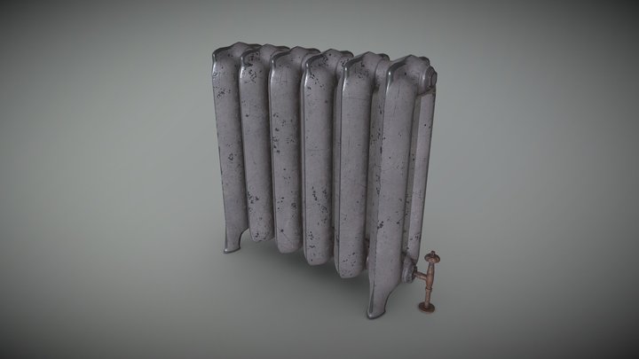 A 19th century radiator model. 3D Model