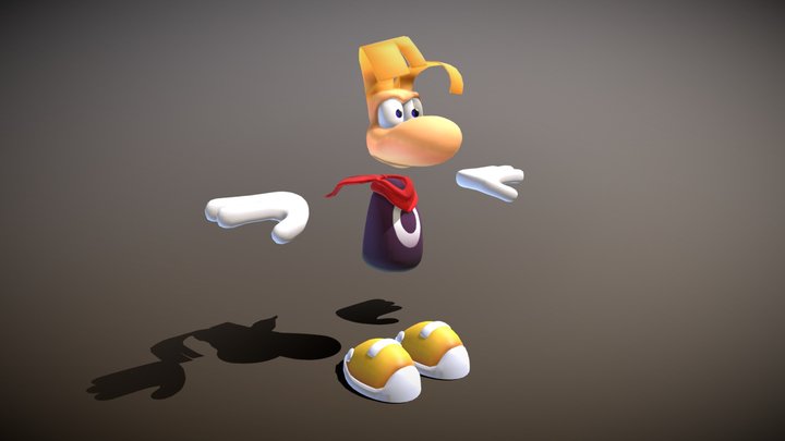 Rayman (Rayman 2 Promo Art) 3D Model