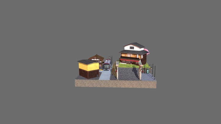 Cityscene Kyoto 3D Model