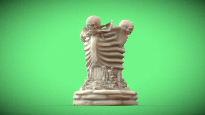 Skull Chess - Rook 3D Model