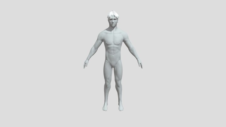 Man Base Mesh 3D Model
