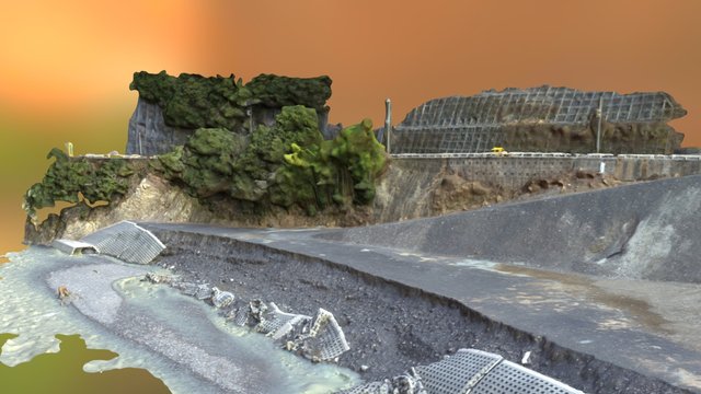 熊野川護岸災害現場 3D Model