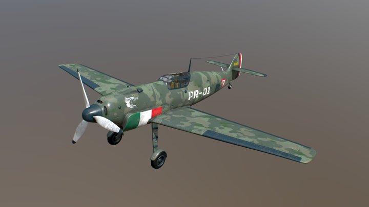 Military Plane Mexico 3D Model