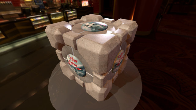 Weighted Companion Cube v02 3D Model
