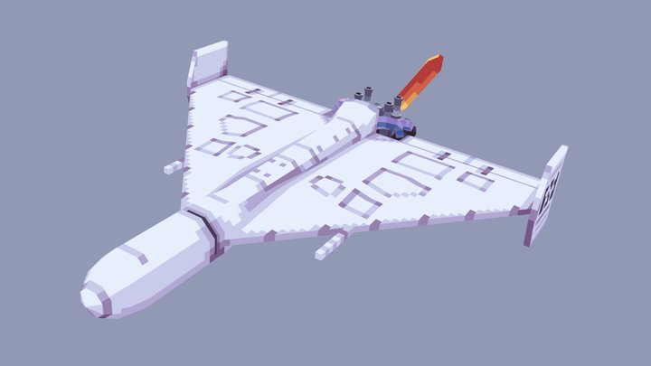 Military / Geran-2 drone / lowpoly 3D Model