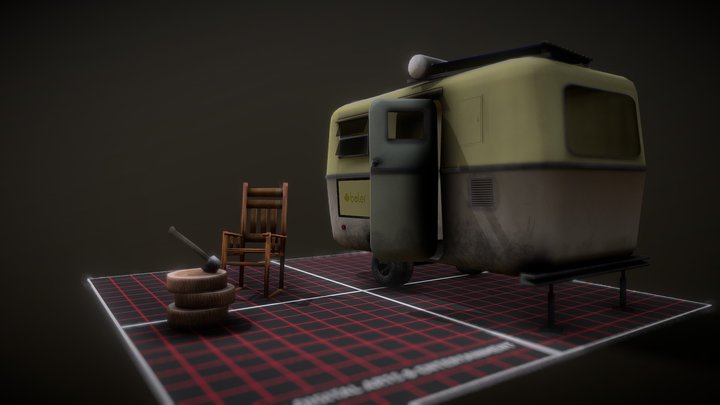 DAE 5 Finished props - Eco House 3D Model