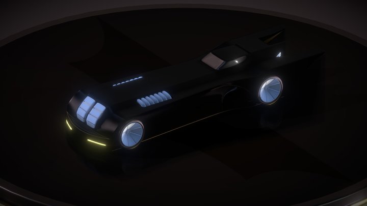 TAS Batmobile 3D Model