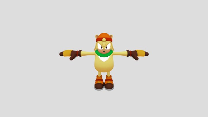 Bark The Polar Bear_ Modern (Sonic Blitz) 3D Model