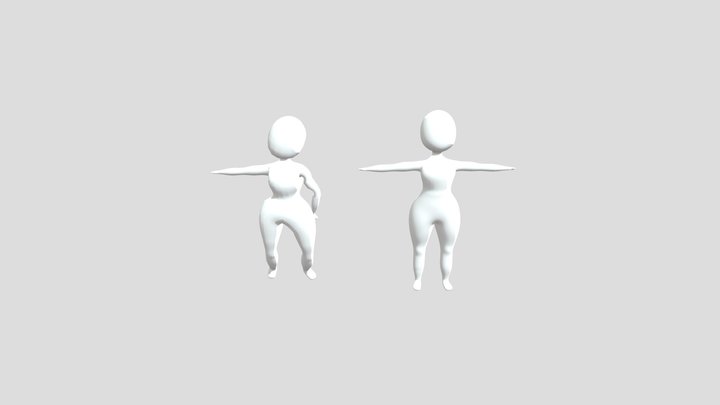 Character using Skin Modifier | Blender 3D Model