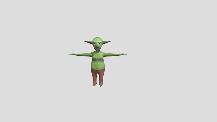 Goblin Low Poly style 3D Model