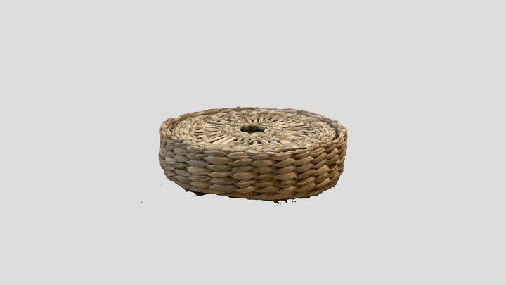 Wooden Weaved Stack of Coasters 3D Model