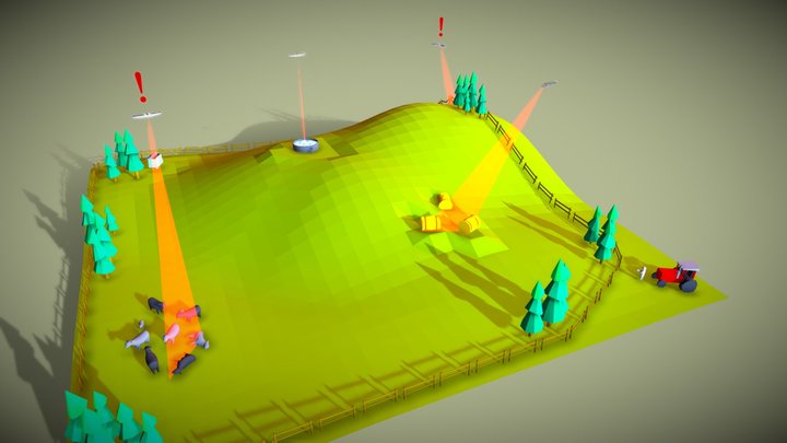 Farm Monitoring 3D Model