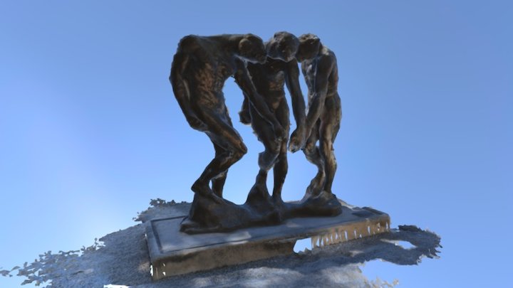 Rodin - The Three Shades 3D Model