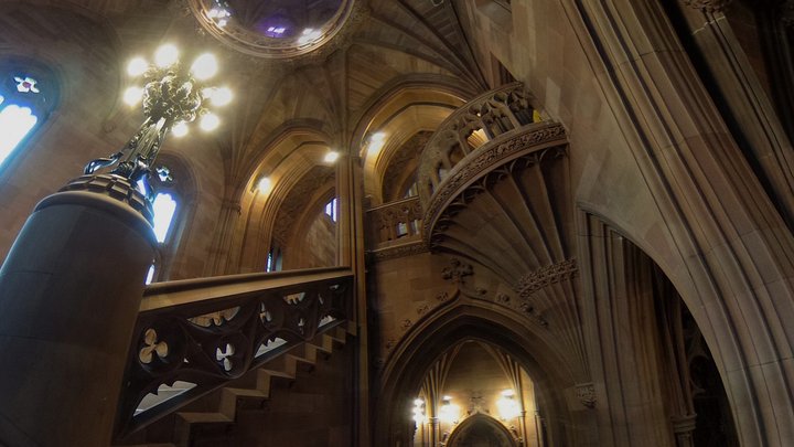 Historic Staircase at The John Rylands Library 3D Model