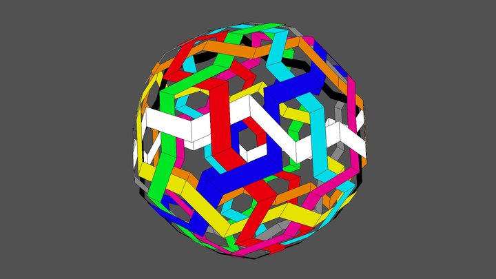 woven-rhombic-enneacontahedron – Modello 3D gratuito STL