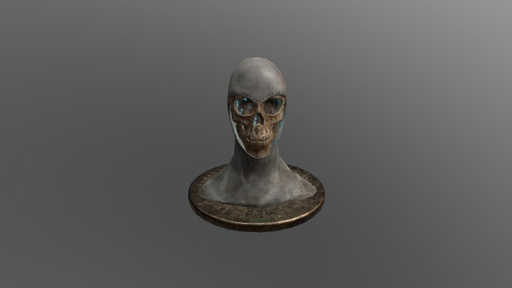 Assasin skeleton bust 3D Model