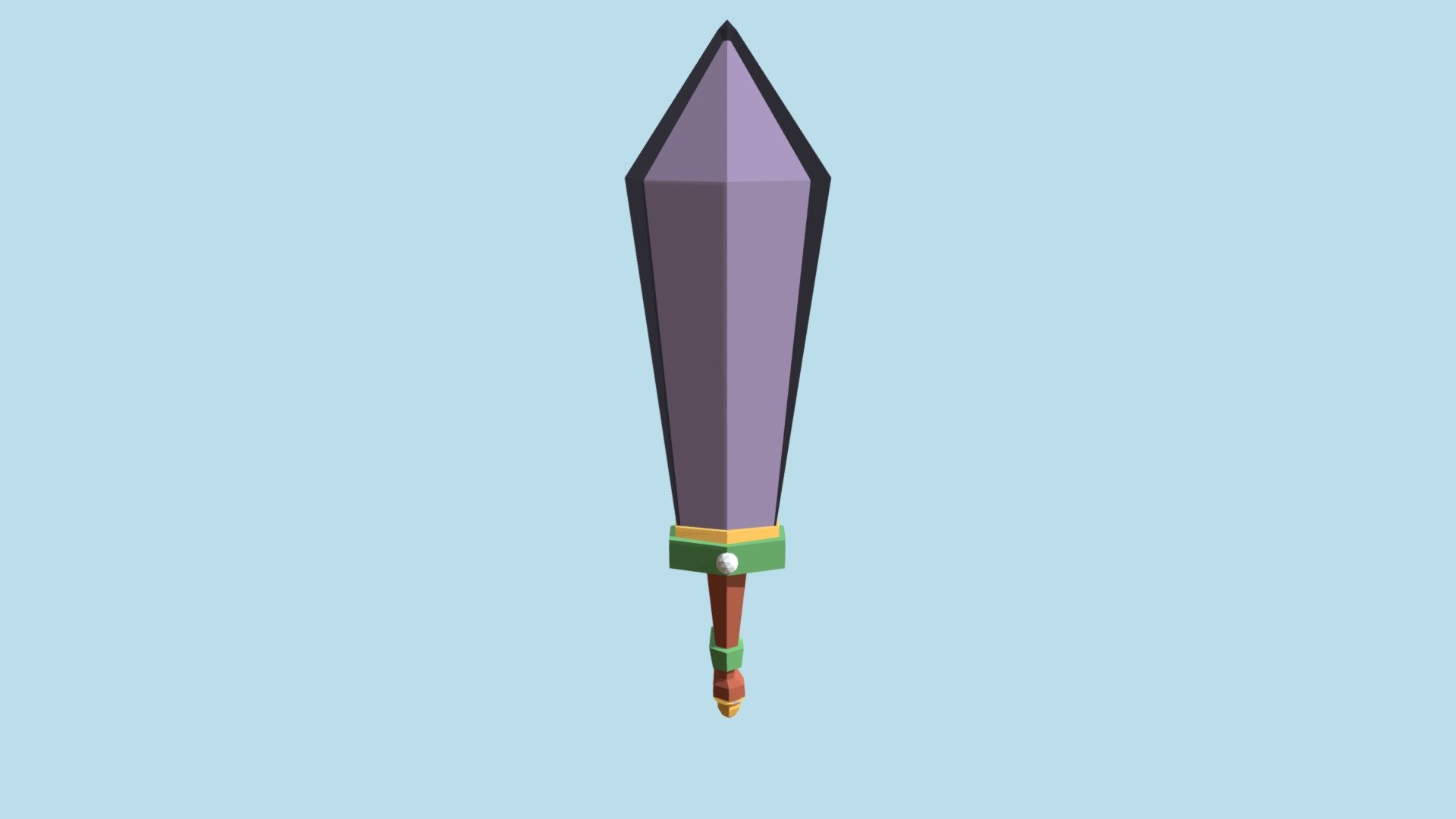 My first ever 3d model attempt, a sword!