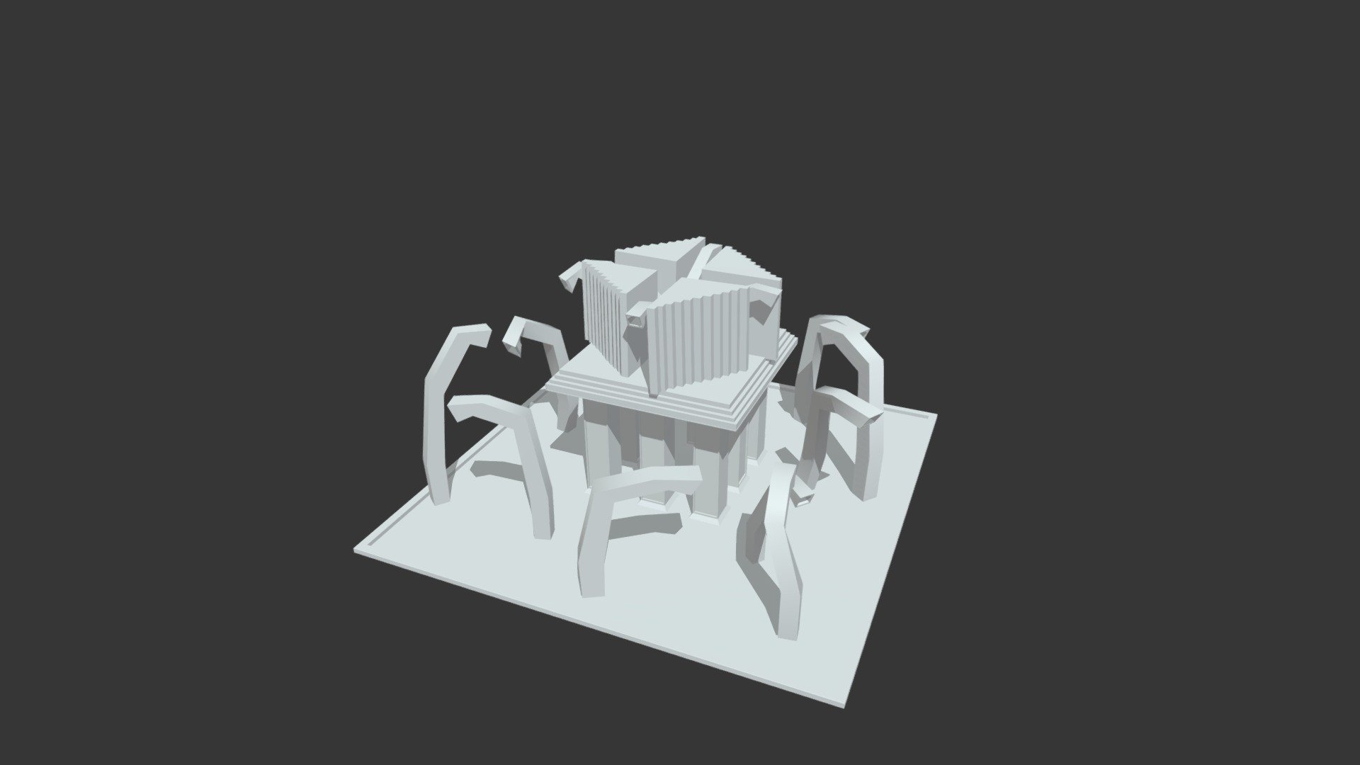 Brutalist fountain