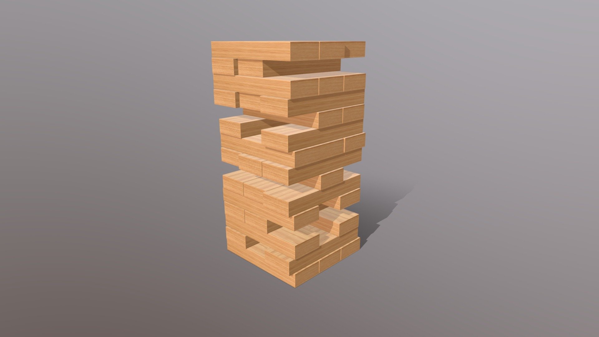Jenga Wooden Blocks Game Download Free 3D model by Rukh3D [c53bf27