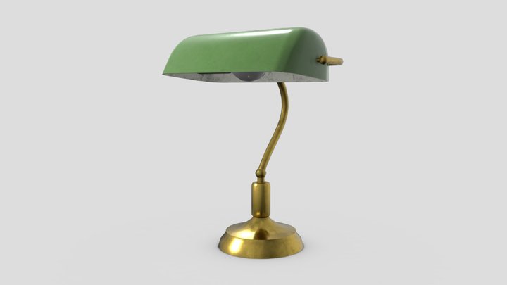 Vintage desk lamp 3D Model