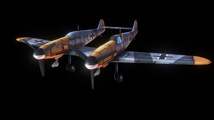 Bf 109Z 3D Model