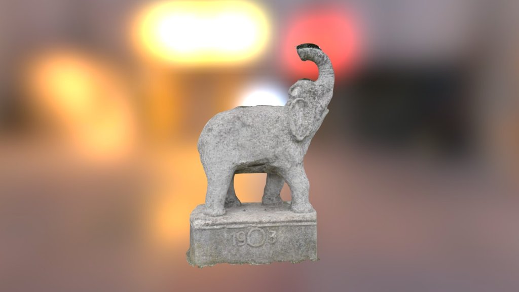 Pomnik Słonia Szczecin Warszewo — Sketchfab embed 3D viewer