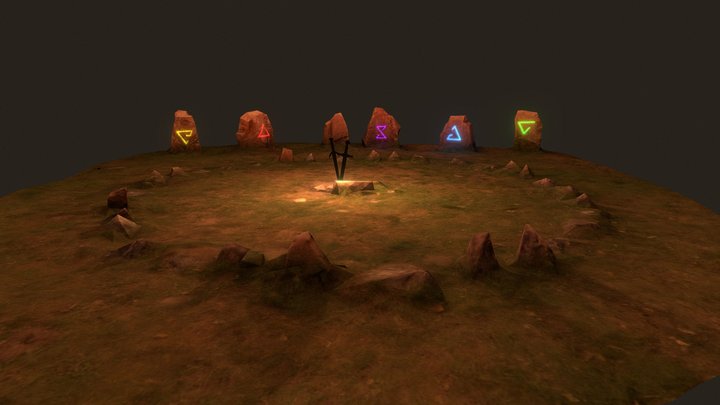 The witcher's signs 3D Model