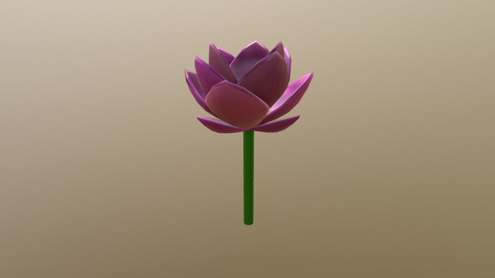 Lotus Flower 3D Model