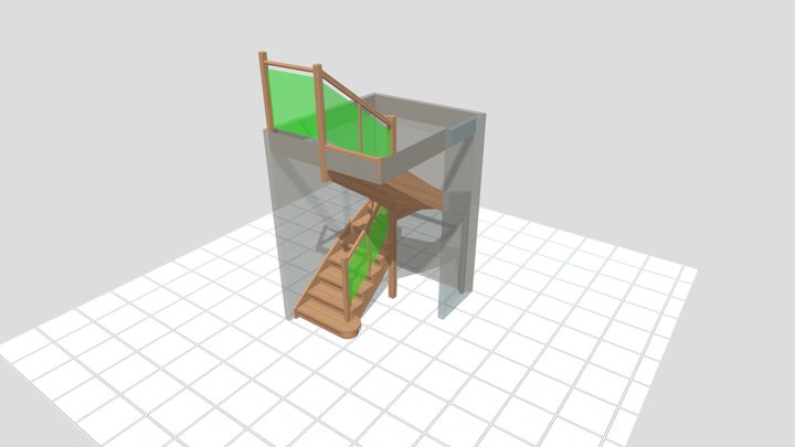 Olga staircase 3D Model