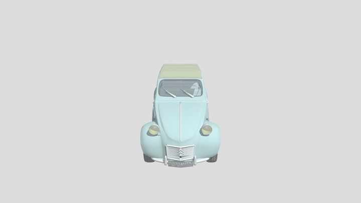 Citroen-2CV 3D Model