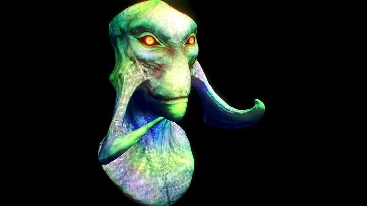 Alien texturing 3D Model