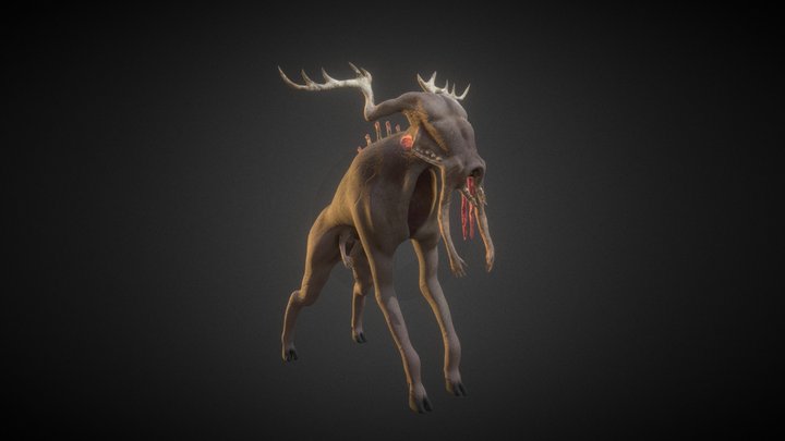 Jötunn creature inspired by "The ritual" 3D Model