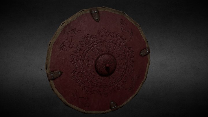 Low Poly Shield – Modello 3D gratuito STL