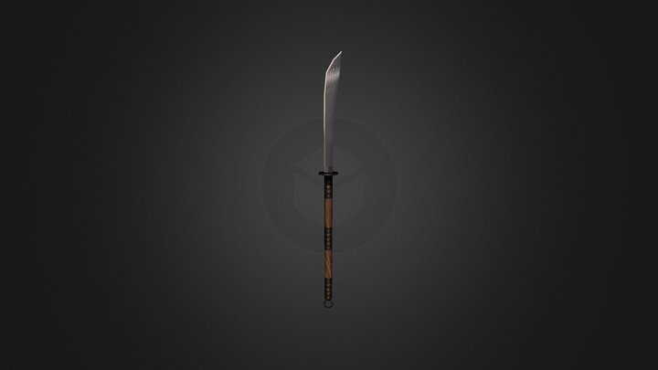 Torchlight II Naginata 3D Model