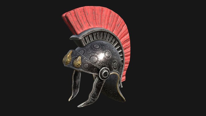 Roman Imperium Helmet 3D Model