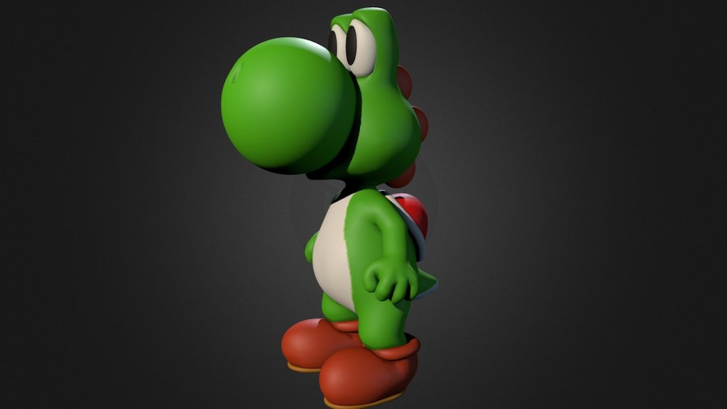 Yoshi Super Mario Nintendo Download Free 3D model by Rui Barbosa