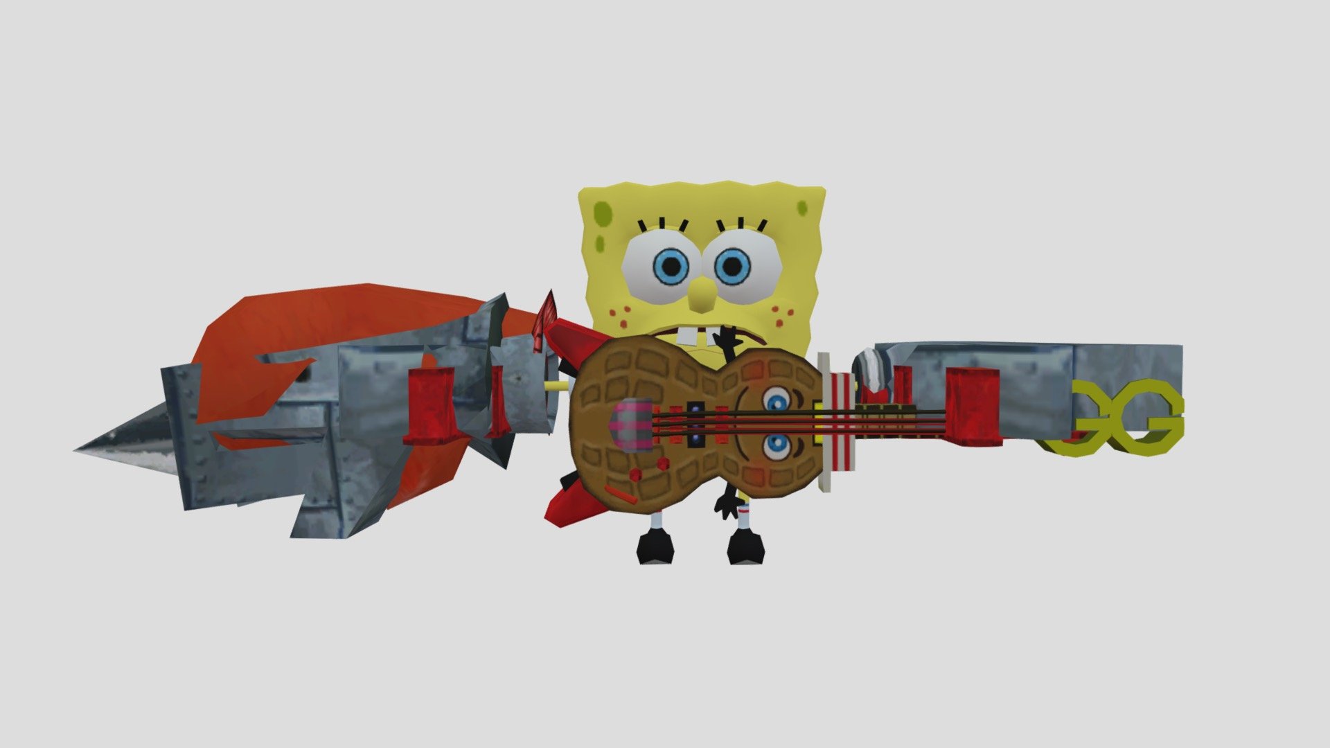 The SpongeBob Movie - Scared SpongeBob - Download Free 3D model by SMF ...