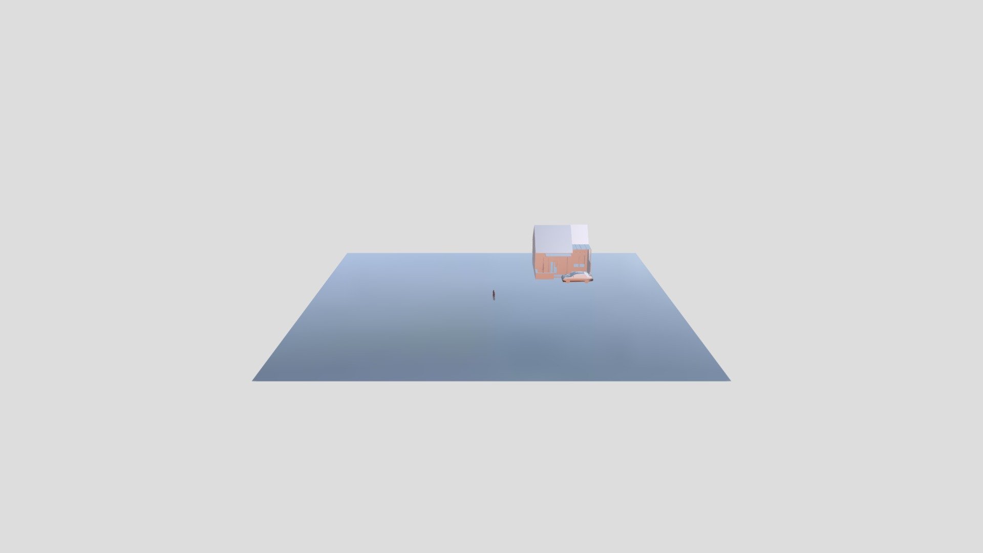 model 3d rumah