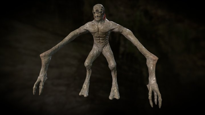 Cave Creature 3D Model