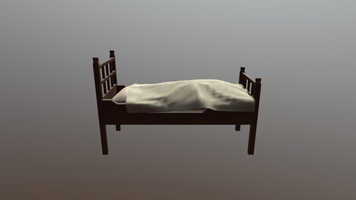 Prancing Pony Bed 3D Model