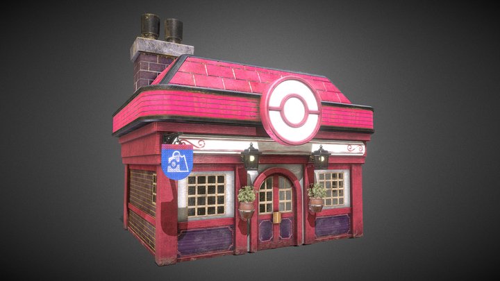 Pokémon Center 3D Model