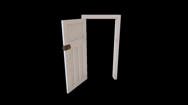 Door with frame 3D Model