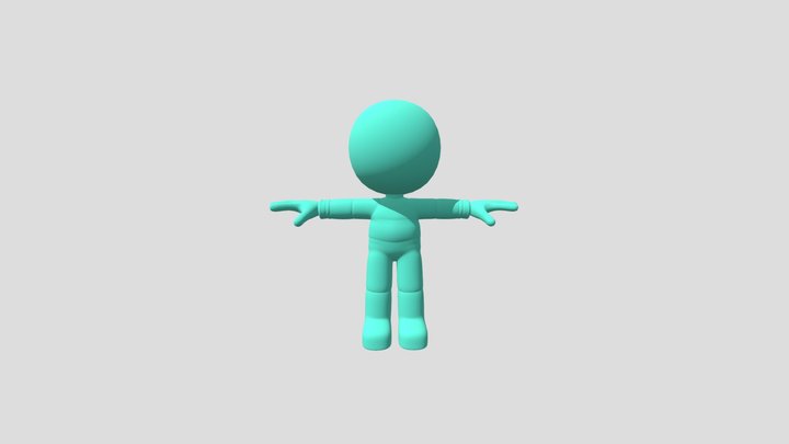 Simple Stylized Stickman (Base 3D Model) 3D Model